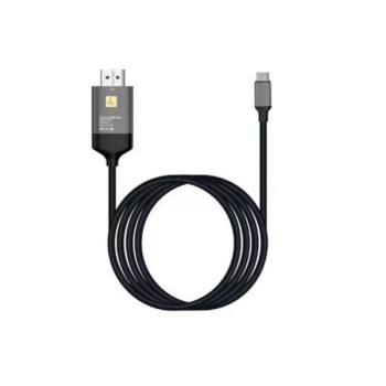E-GREEN Kabl 3.1 USB tip C - HDMI (30 Hz), metalni 1.8m crni
