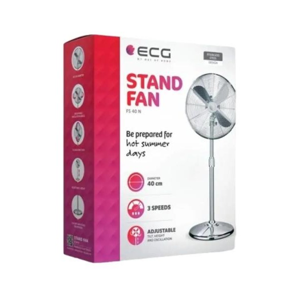 ECG Stajaći Ventilator FS 40 N Silver