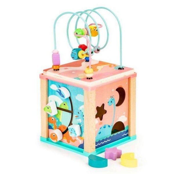 ECO TOYS Drvena edukativna kocka-MS