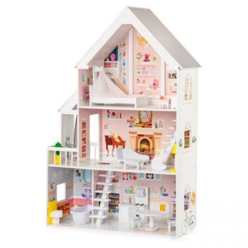 ECO TOYS DRVENA KUĆICA ZA LUTKE XXL for dolls residence