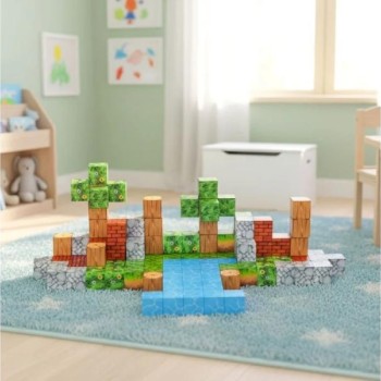 ECO TOYS Set magnetnih kocki za decu 87 delova