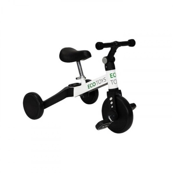 ECO TOYS TRICIKL 2U1 white (YM-BT-6PUSHWHIT)