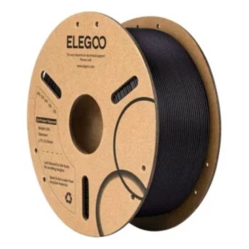 ELEGOO PLA-CF 1.75mm Carbon Fiber Black 1kg-Paper Plate