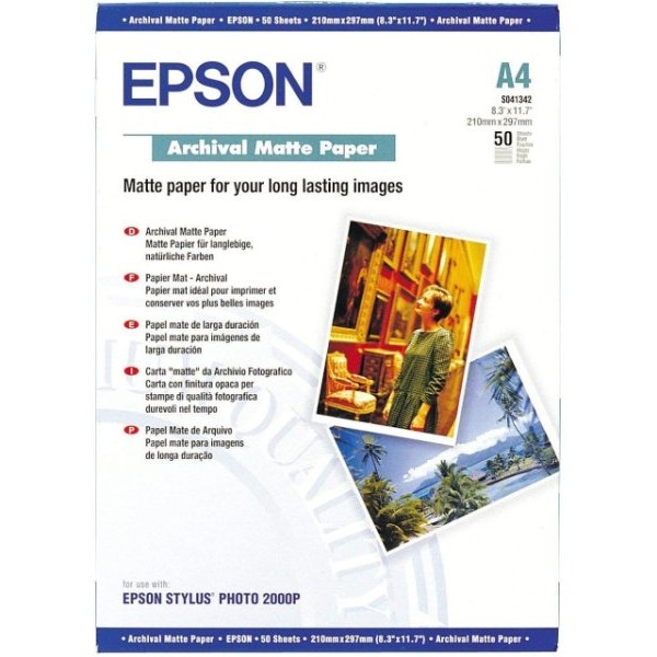 EPSON S041342 A4(50 listova)ARCHIVAL MATTE PAPIR