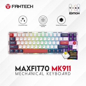 FANTECH Mehanicka Gaming MK911 RGB Vibe Maxfit 70 Epic Greyscale Wireless (Yellow switch)