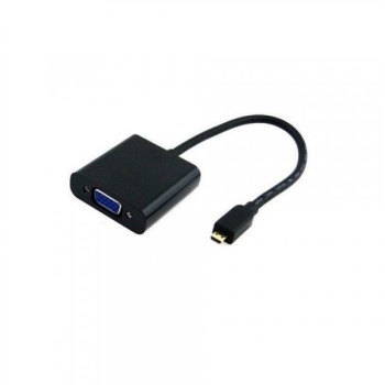 FAST ASIA Adapter konvertor Micro HDMI (M) - VGA (F) crni