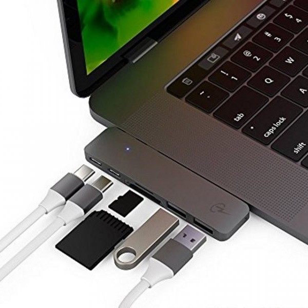 FAST ASIA Adapter-konvertor TIP-C na HDMI + 2XUSB 3.0 + SD/Micro SD + 2xTIP C (plug in)