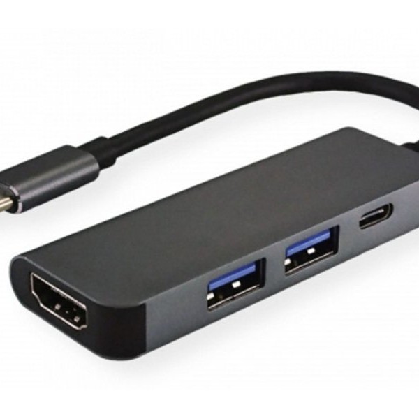FAST ASIA Adapter-konvertor TIP C na HDMI+ 2xUSB 3.0+ TIP C