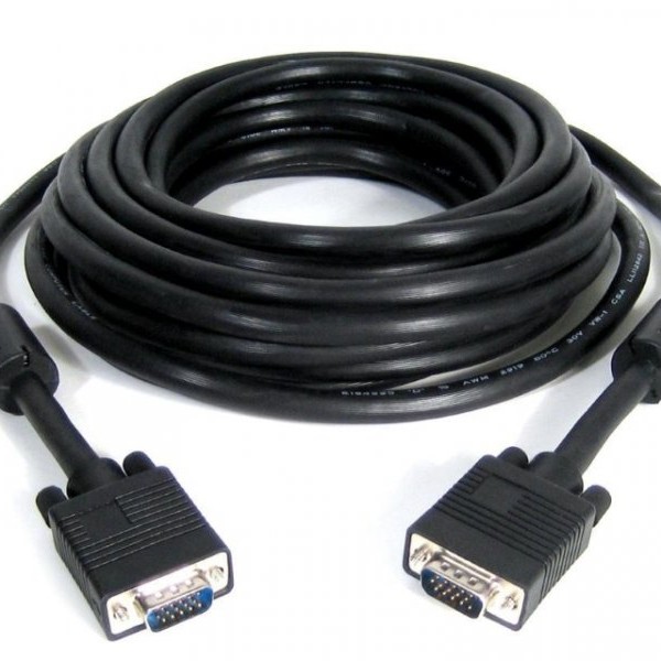 FAST ASIA Kabl VGA M/M 10m HQ feritno jezgro crni