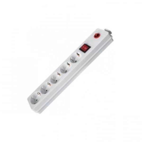 FAST ASIA Produžni kabl 5r/3m sa prekidačem i zaštitom 3x1.5mm2 (Linkom) - beli
