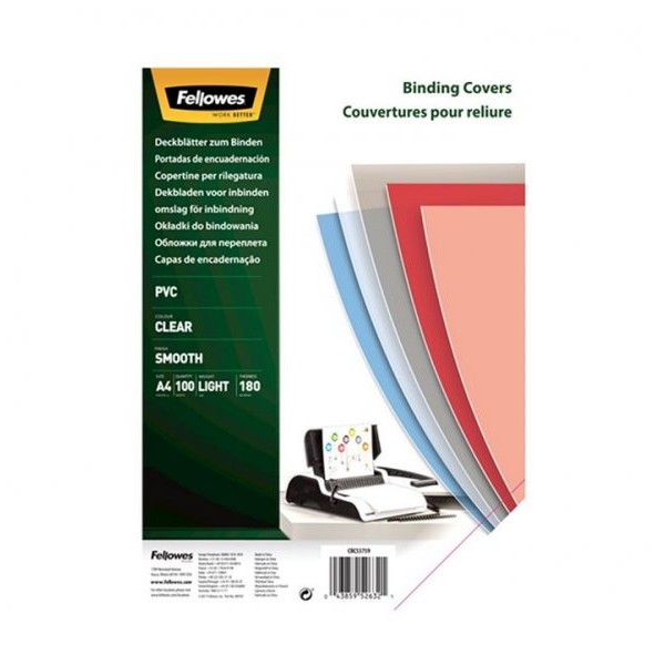 FELLOWES Folija za koričenje 5375901 PVC A4 180mic providna