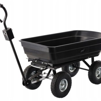 Garden Line Baštenska transportna kolica 300kg, 75l, Black