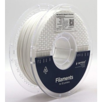 GEMBIRD 3DP-PLA1.75HY-01-W PLA filament velike brzine za 3D stampac 1.75mm, kotur 1KG WHITE