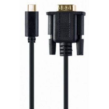 GEMBIRD A-CM-VGAM-01 Gembird USB-C to VGA-M adapter, 2 m, black, blister
