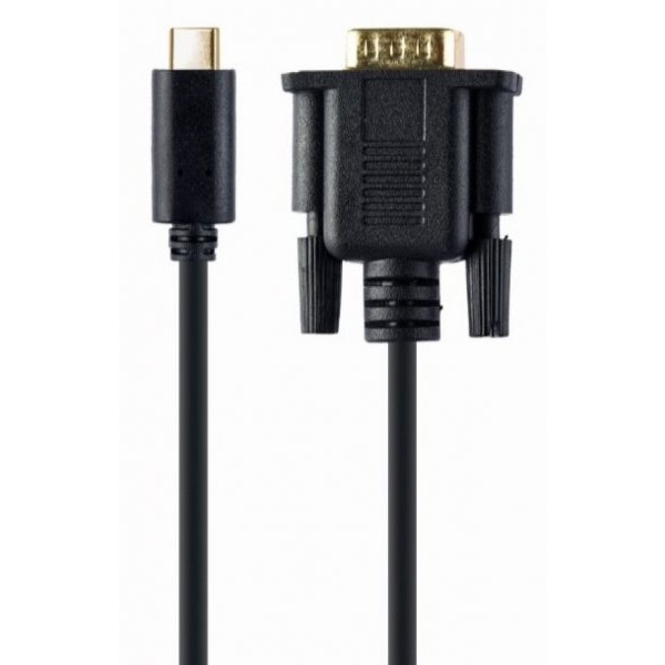GEMBIRD A-CM-VGAM-01 Gembird USB-C to VGA-M adapter, 2 m, black, blister