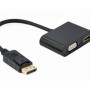 GEMBIRD (A-DPM-HDMIFVGAF-01) adapter DisplayPort (muški) na HDMI (ženski) + VGA (ženski) crni