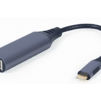 GEMBIRD A-USB3C-LAN-01 USB-C to Gigabit Ethernet Adapter, Cable 0.15m, Space Grey