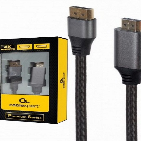 GEMBIRD CC-DP-HDMI-4K-6 DisplayPort na HDMI interface kabl,4K at 60 Hz, Premium Series 1.8m 40019