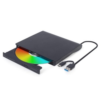 GEMBIRD DVD-USB-031 eksterni USB CD/DVD drive Citac-rezac USB + USB-C black