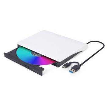 GEMBIRD DVD-USB-031 eksterni USB CD/DVD drive Citac-rezac USB + USB-C black-white