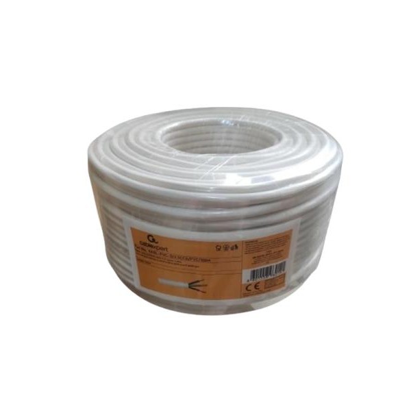 GEMBIRD KABL-PVC-3X2.5CCA/PVC/100M,Fleksibilni naponski kabl,Beli