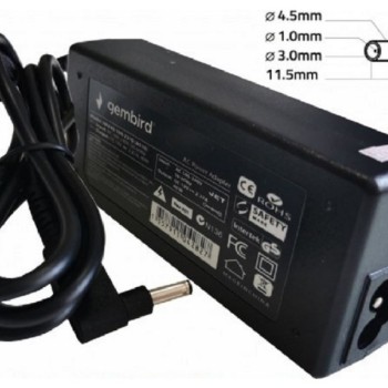 GEMBIRD NPA45-195-2310 (DE05) punjac za laptop 45W-19.5V-2.31A, 4.5x3.0mm Black PIN (983 Alt=DE07