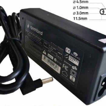 GEMBIRD NPA65-195-3330 (HP07) punjač za laptop 65W-19.5V-3.33A, 4.5x3.0mm PIN blue(901 Alt=DE11) 38960