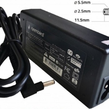 GEMBIRD NPA90-190-4740 (AS16) punjač za laptop 90W-19V-4.74A, 5.5x2.5mm black (983) 38954