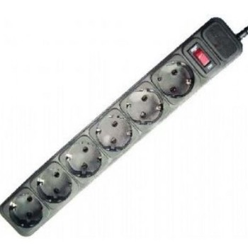 GEMBIRD Protektor SPG6-B-10, 6 mesta, 3m, Crni