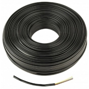GEMBIRD TC1000S-100M-B Gembird Flat Telefonski kabl, 4 zice, 1 00m black (1888)