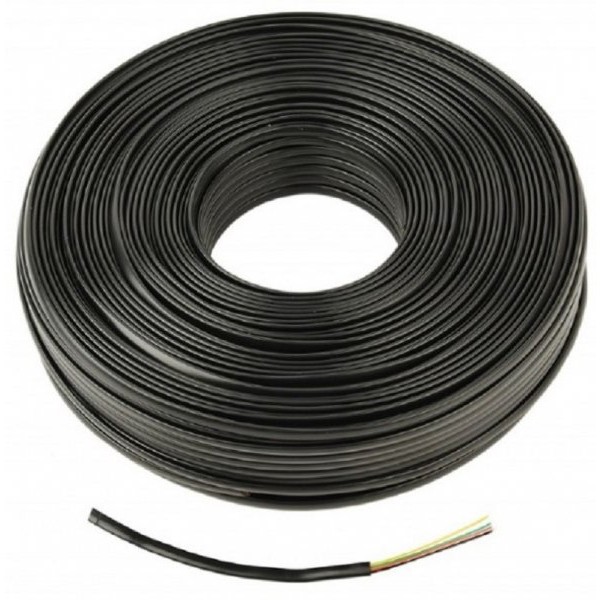 GEMBIRD TC1000S-100M-B Gembird Flat Telefonski kabl, 4 zice, 1 00m black (1888)