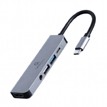 GEMBIRD Tip-C 5-u-1 multiport USB hub (A-CM-COMBO5-02)