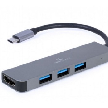 GEMBIRD Tip-C multiport USB hub, 3x USB-A, 1x HDMI (A-CM-COMBO2-01)