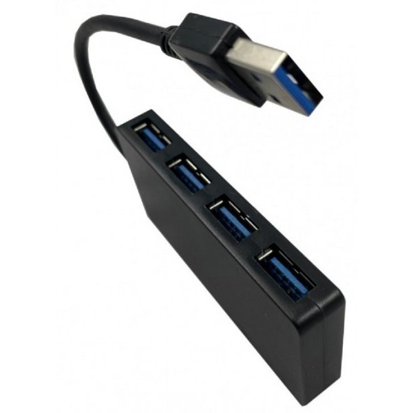 GEMBIRD UHB-U3P4-03 ** Gembird HUB 4 USB3.0 4-port, storage speed 5Gbps, black (alt. UHB-U3P4-05 579)