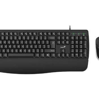 GENIUS KM-123 USB YU crna tastatura+ USB crni miš