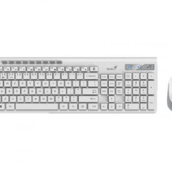 GENIUS SlimStar 8230 Wireless USB YU bela tastatura+ miš