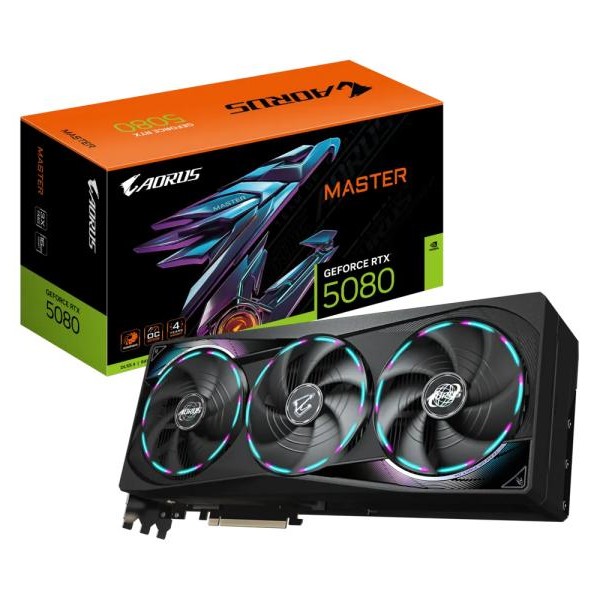 GIGABYTE AORUS GeForce RTX 5080 MASTER 16GB 256bit GV-N5080AORUS M-16GD