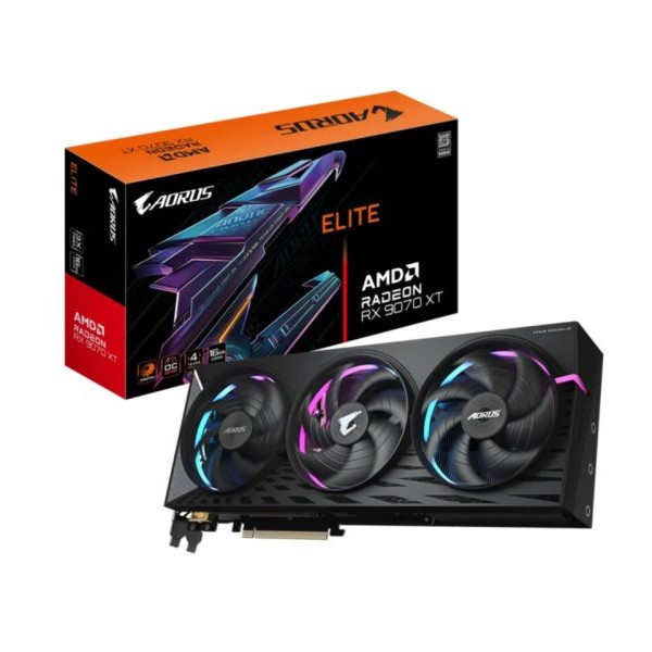 GIGABYTE AORUS Radeon™ RX 9070 XT ELITE 16G GV-R9070XTAORUS E-16GD