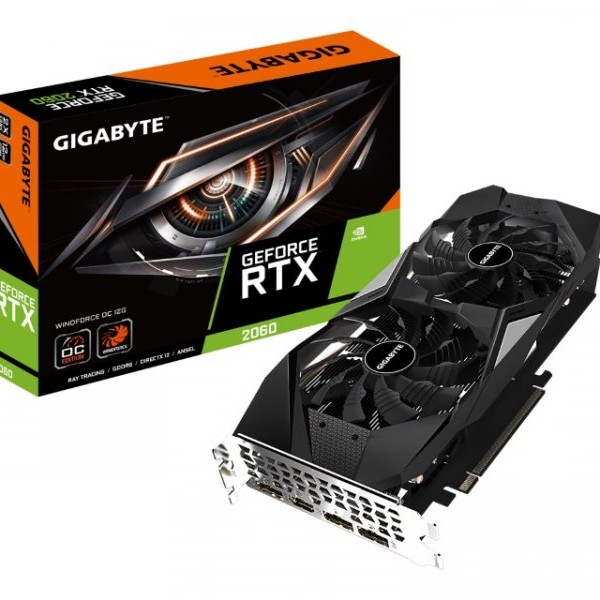 GIGABYTE NVidia GeForce RTX 2060 12GB 192bit GV-N2060WF2OC-12GD