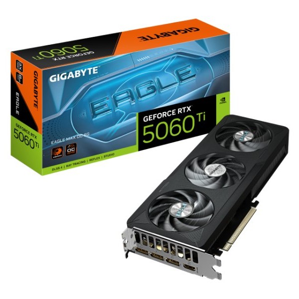 GIGABYTE NVidia GeForce RTX 5060 Ti EAGLE MAX 8GB 128bit GV-N506TEAGLEMAXOC-8GD