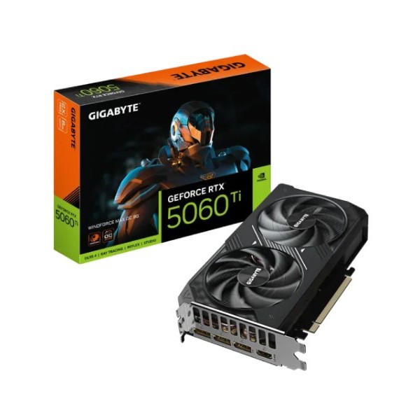 GIGABYTE NVidia GeForce RTX 5060 Ti WINDFORCE max 8GB 128bit GV-N506TWF2MAX OC-8GD