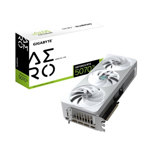 GIGABYTE NVidia GeForce RTX 5070 Ti AERO 16GB 256bit GV-N507TAERO OC-16GD rev. 1.0