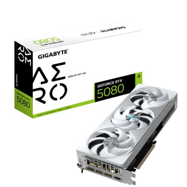 GIGABYTE NVidia GeForce RTX 5080 AERO OC 16GB GV-N5080AERO OC-16GD rev. 1.0