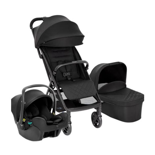 GRACO Kolica za bebe 3u1 Myavo, Crna