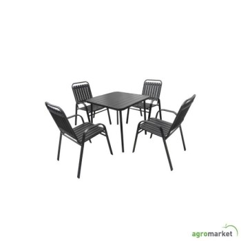 Green Bay Baštenski set Aruba sa 4 stolice (A+B)