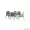 Green Bay Baštenski set sto + 6 stolica Olive (A+B)