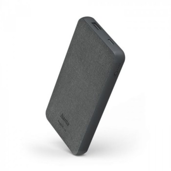 HAMA ''Fabric 10'' Power Bank, 10000 MAh, Sivi USB-A + USB-C