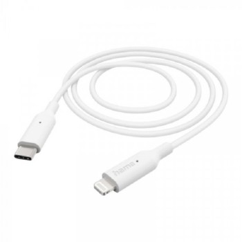 HAMA Kabl USB-C Na Lightning, 1m, Beli, 480 Mbit/S