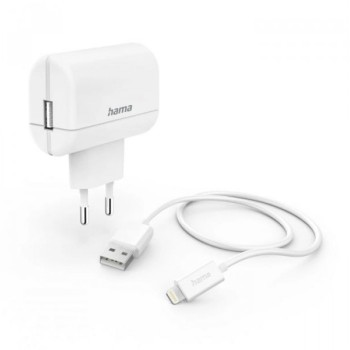 HAMA Kucni Punjac Za IPhone, MFI, Beli 2,4A 12W Premium Kabl 1m