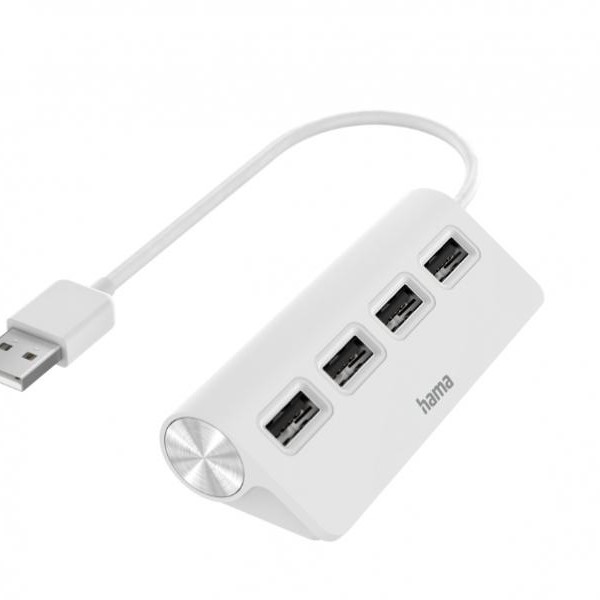 HAMA USB HUB 4 port 2.0 200120 White